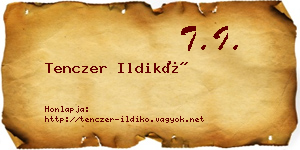 Tenczer Ildikó névjegykártya